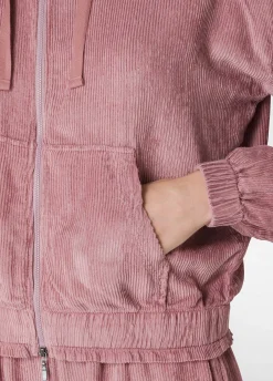 Clearance DEHA Soft Velvety Coruroy Jacket Pink Deco' Rose
