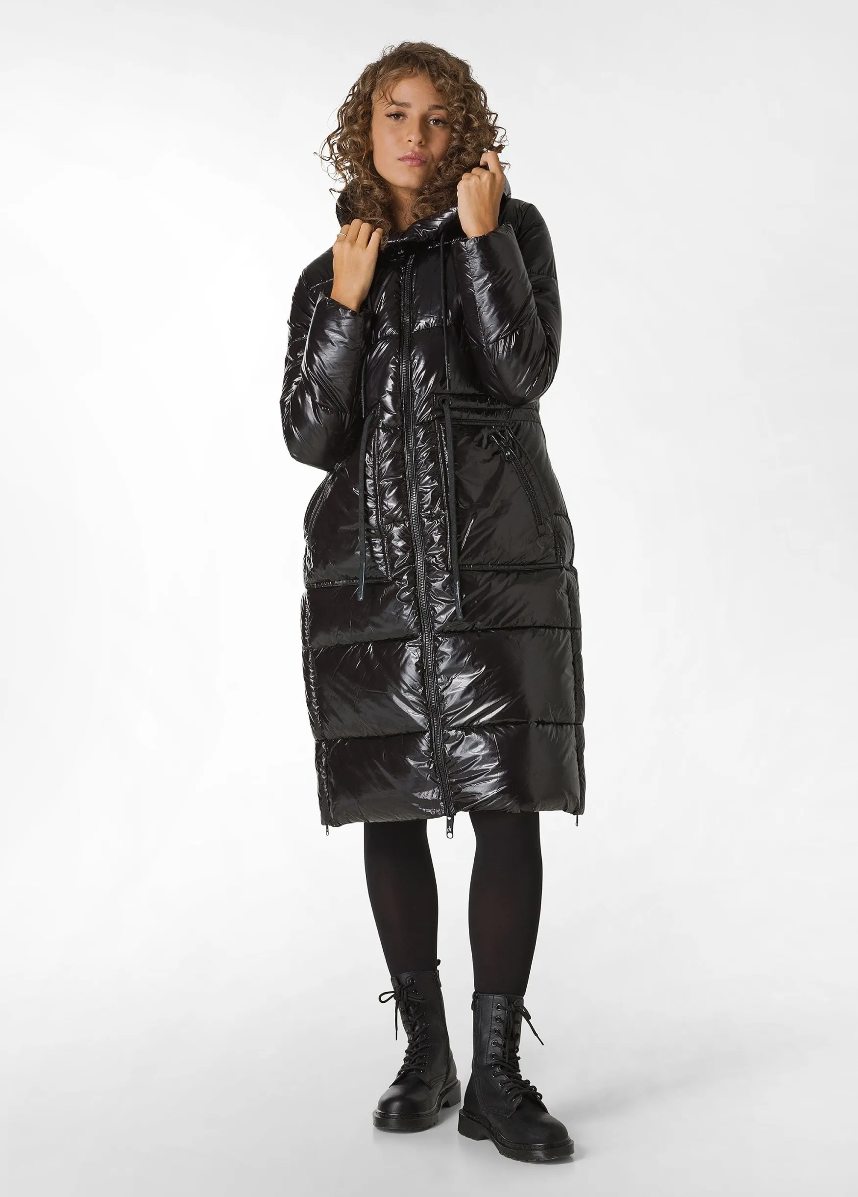 Best Sale DEHA Techno Padded Long Jacket Black
