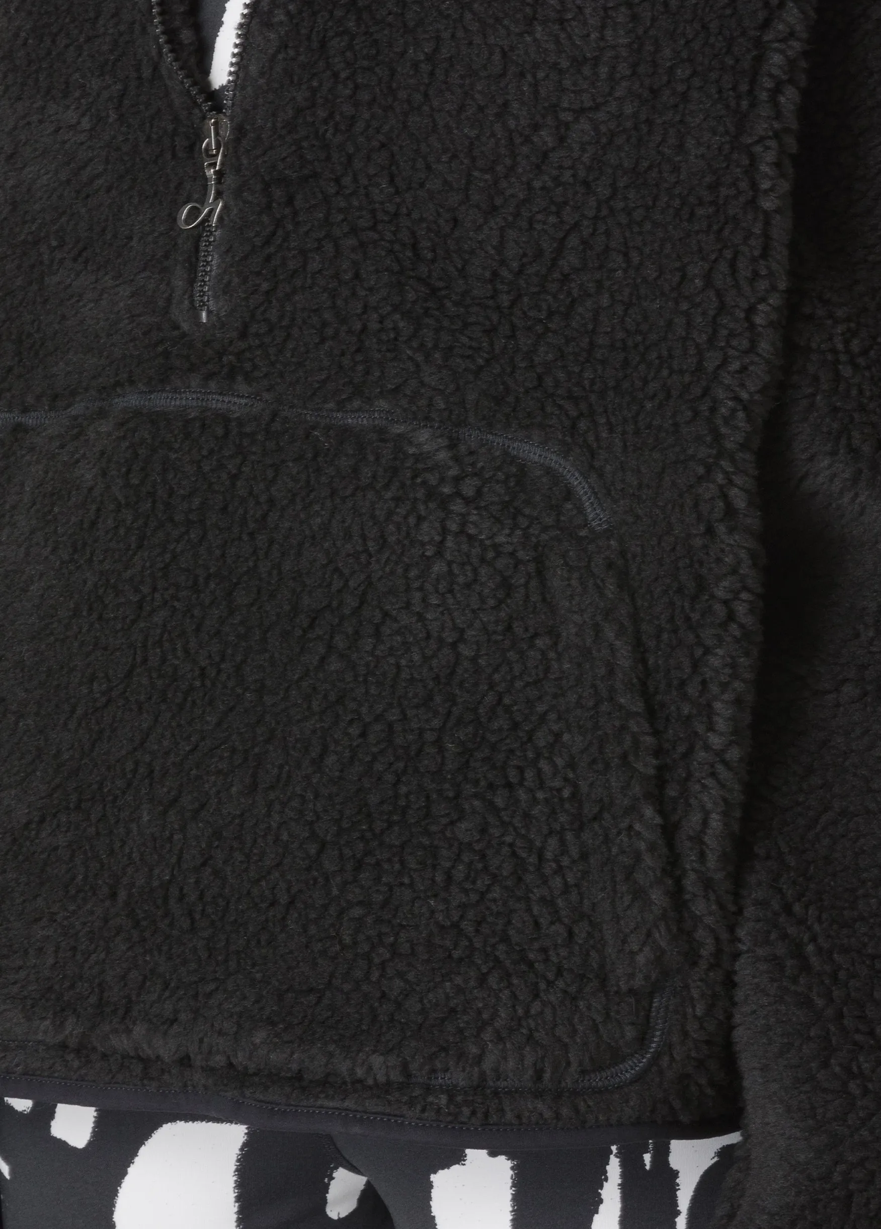 Cheap DEHA Teddy Half Zip Sweatshirt Black