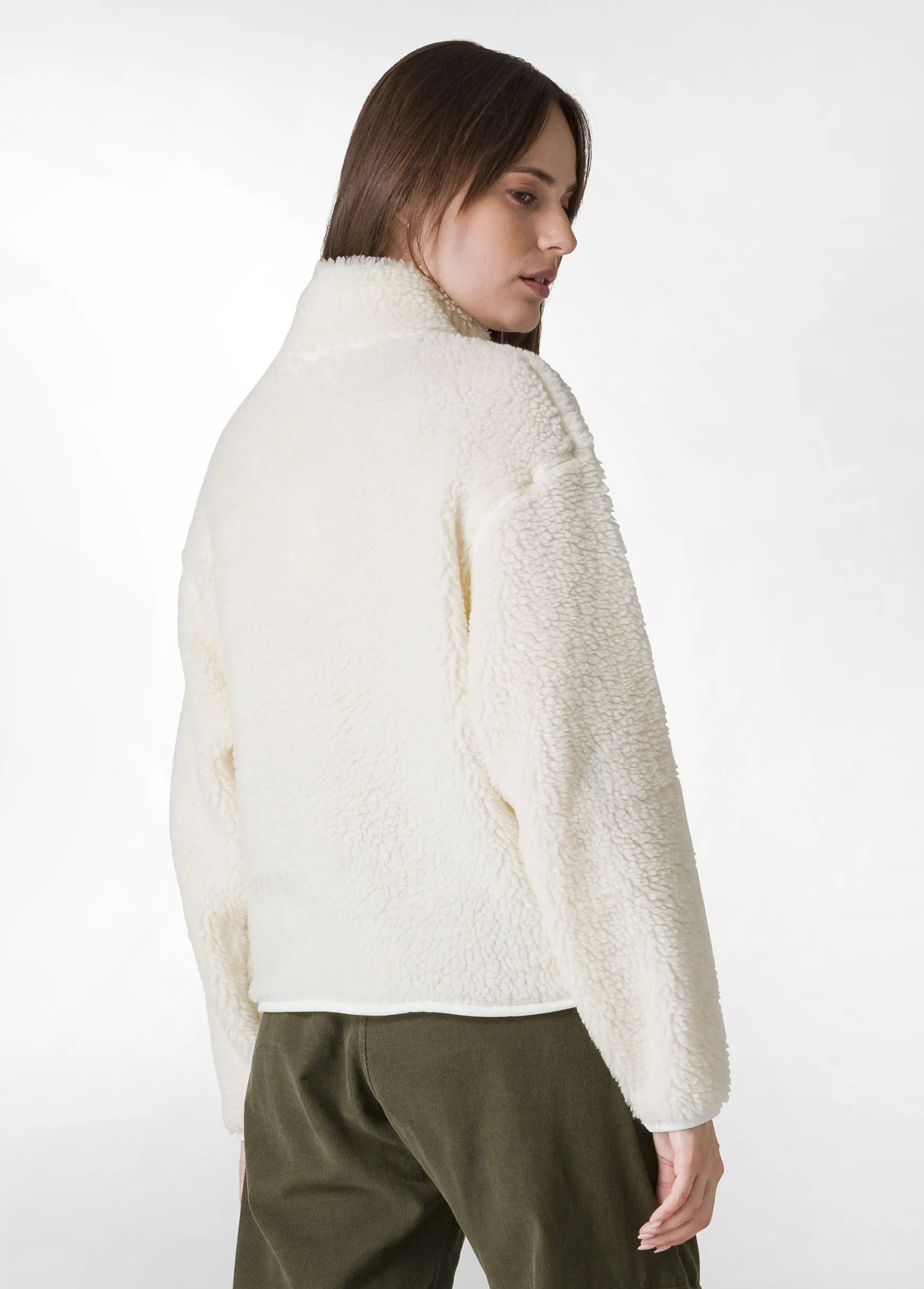 Flash Sale DEHA Teddy Half Zip Sweatshirt White Milk White