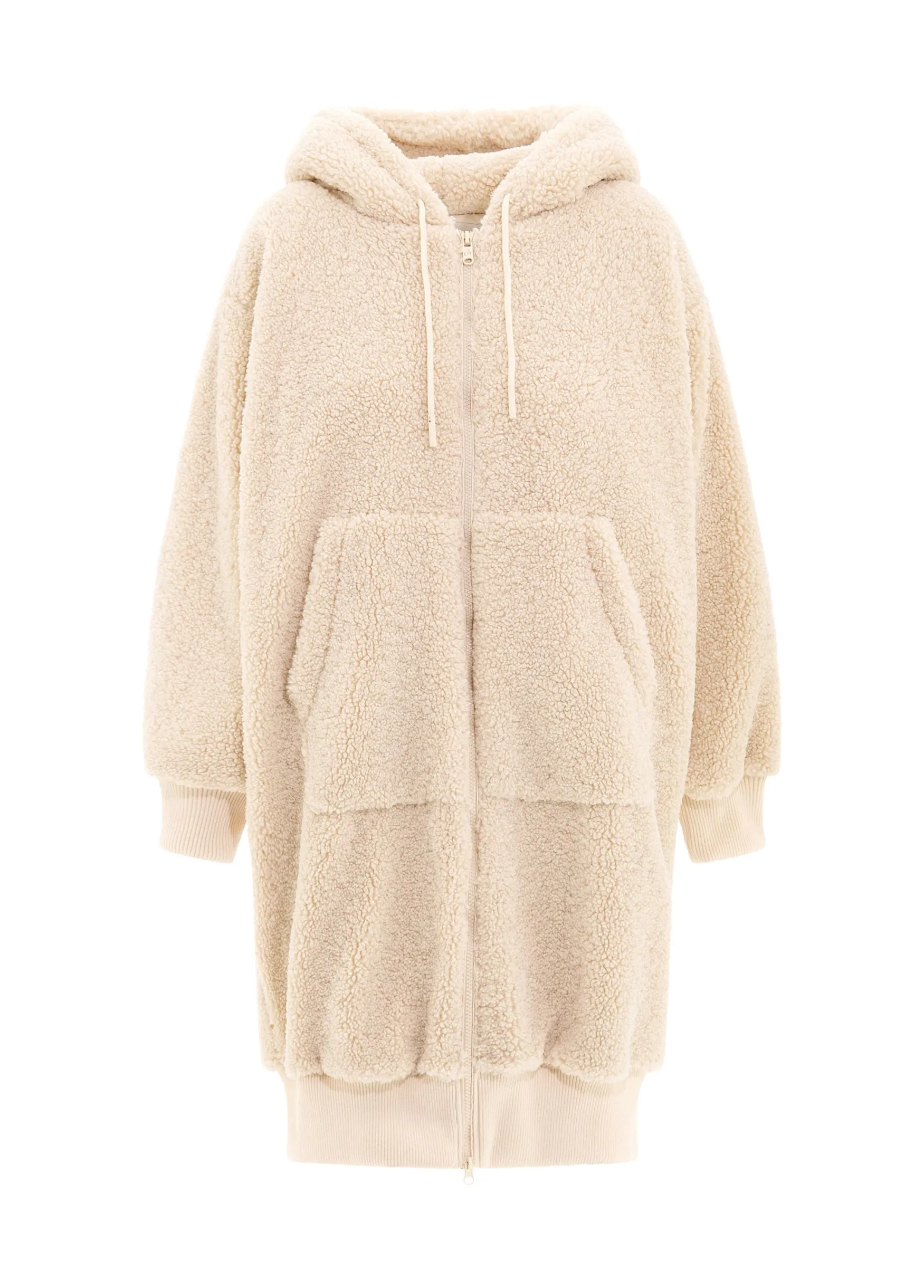 New DEHA Teddy Long Jacket Beige
