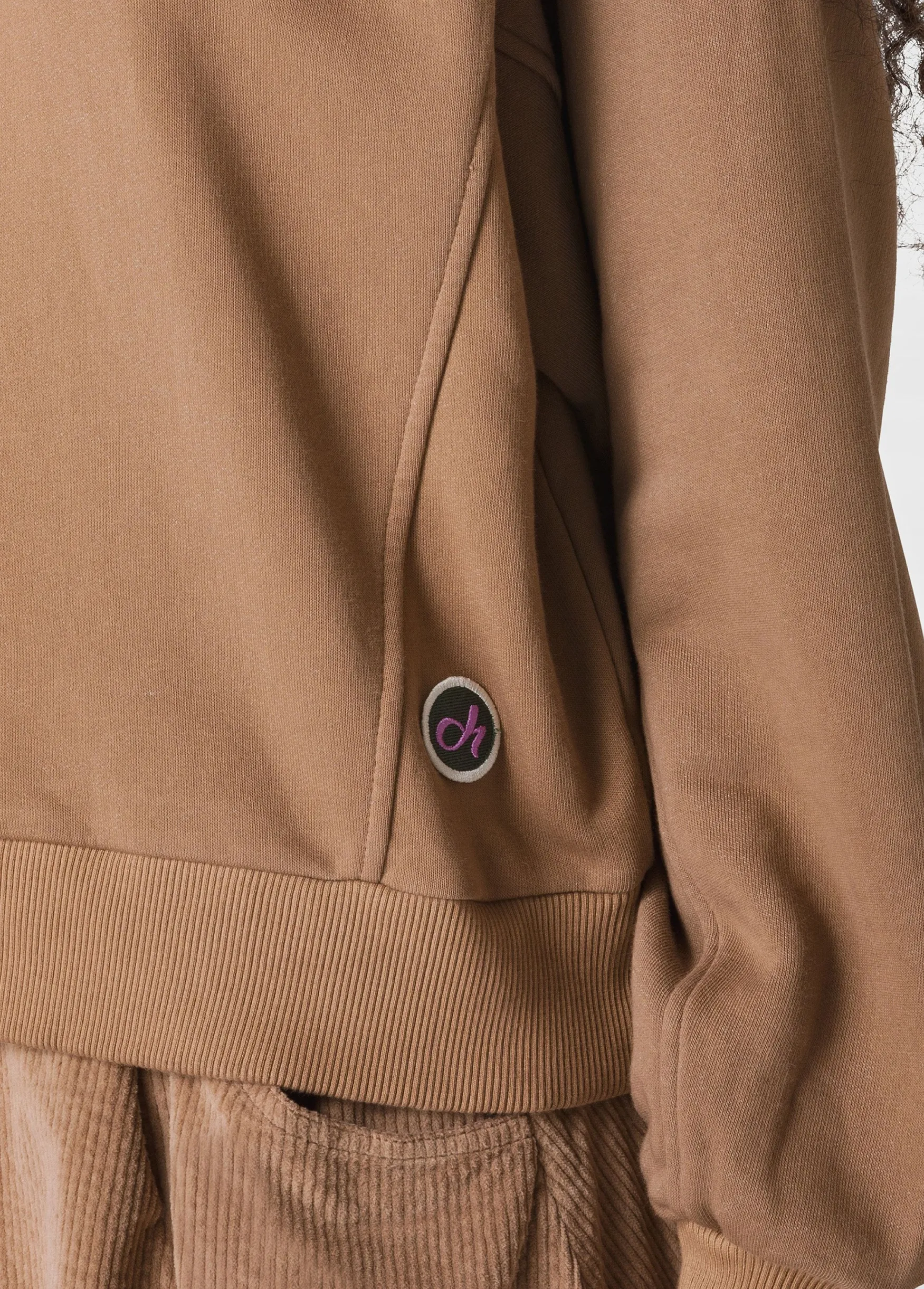 Clearance DEHA Turtle Neck Cosy Sweatshirt Brown Biscuit Brown