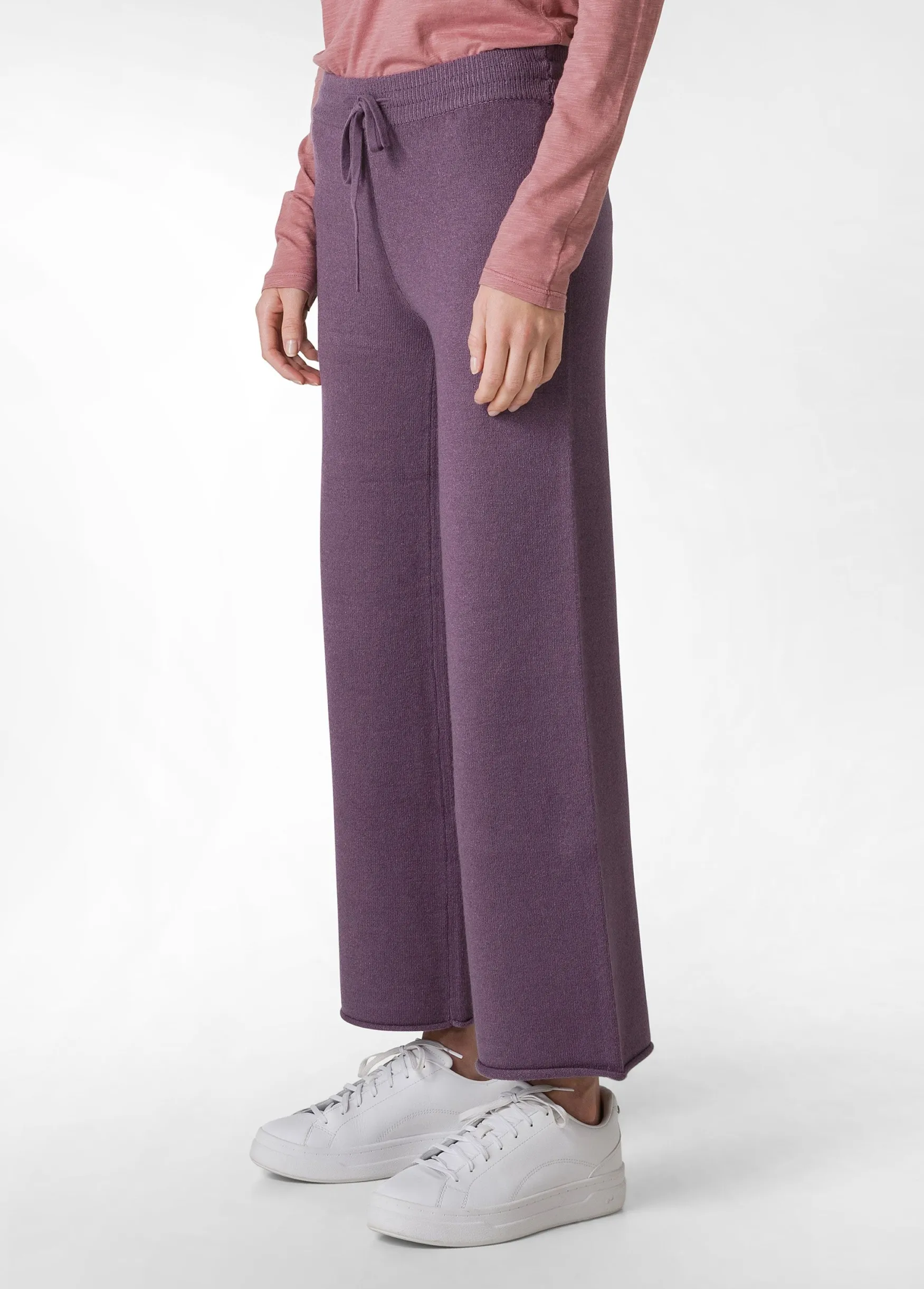 Outlet DEHA Wide Leg Knitted Pants Purple Purple Violet