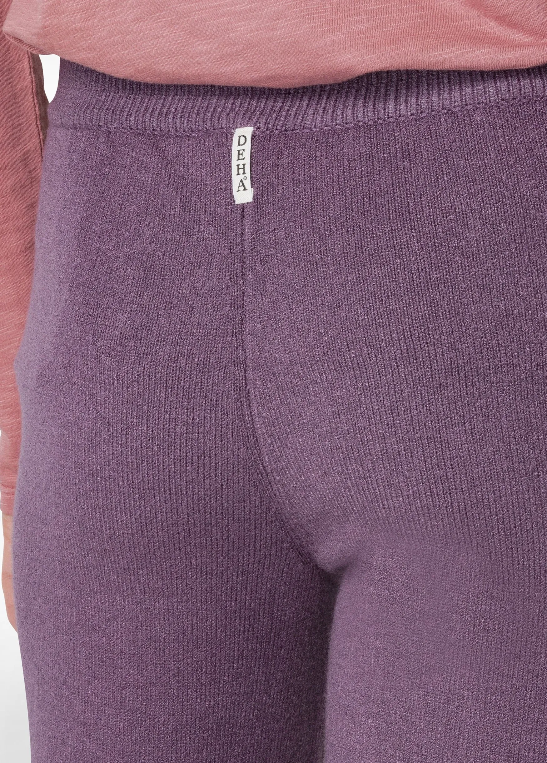 Outlet DEHA Wide Leg Knitted Pants Purple Purple Violet