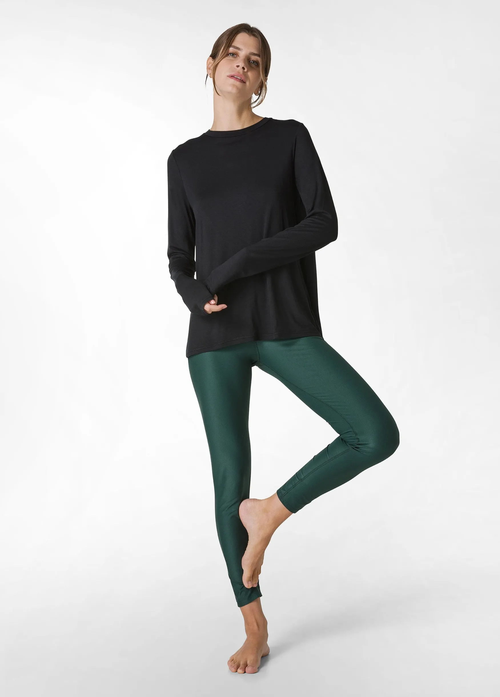 Best DEHA Yoga Long Sleeve T-Shirt Black