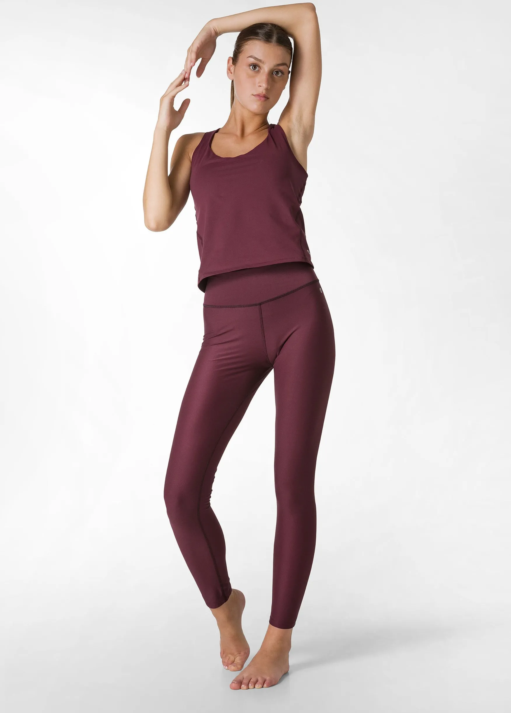 Hot DEHA Yoga Soft Touch Leggings Red Tibetan Red